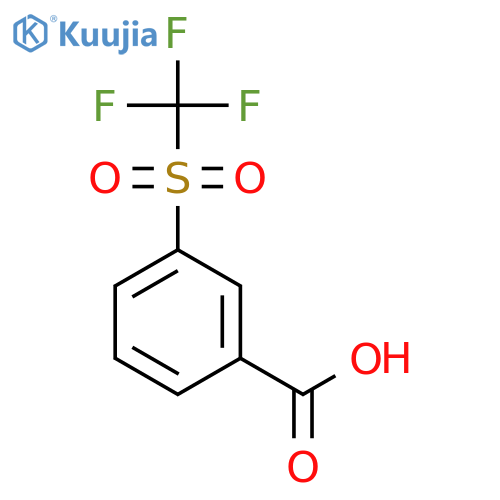 3-Trifluoromethanesulfonylbenzoic Acid structure