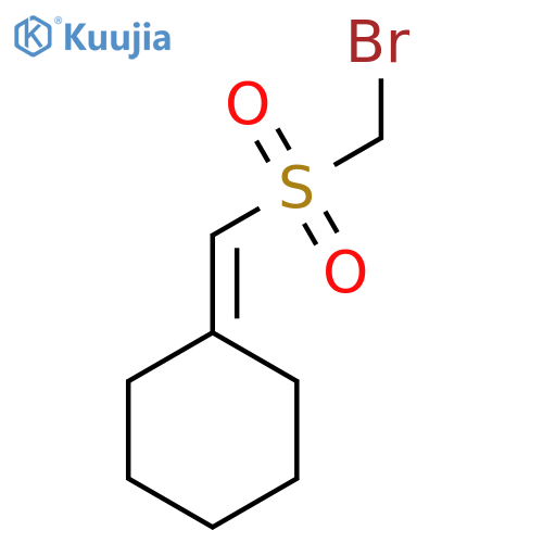 Cyclohexane, [[(bromomethyl)sulfonyl]methylene]- structure
