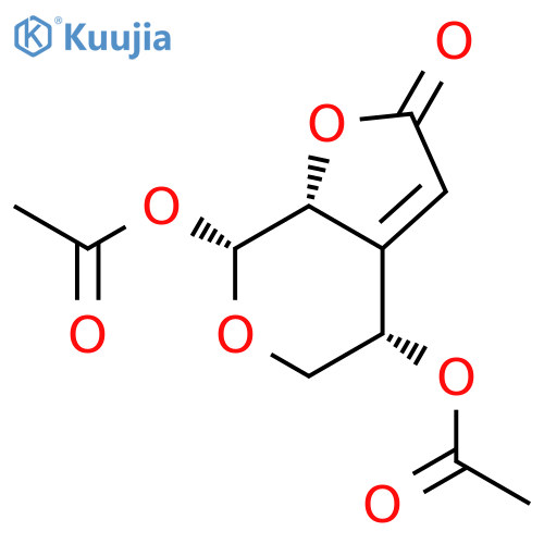 (4S,7S,7aR)-4,7-diacetoxy-4,5,7,7a-tetrahydro-2H-furo[2,3-c]pyran-2-one structure