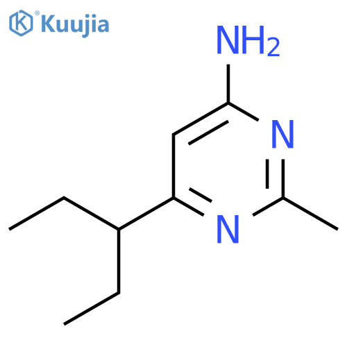 2-Methyl-6-(pentan-3-yl)pyrimidin-4-amine structure