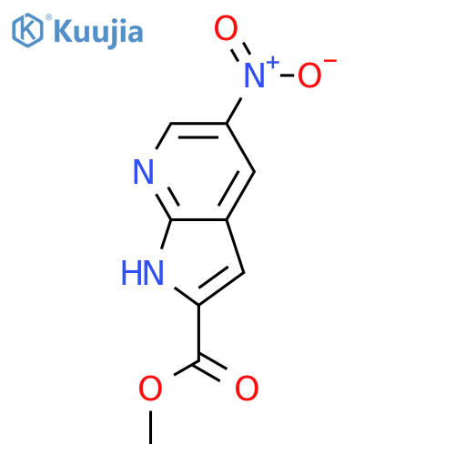 Methyl 5-nitro-1H-pyrrolo[2,3-b]pyridine-2-carboxylate structure