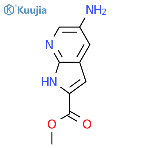 Methyl 5-amino-1H-pyrrolo[2,3-b]pyridine-2-carboxylate structure