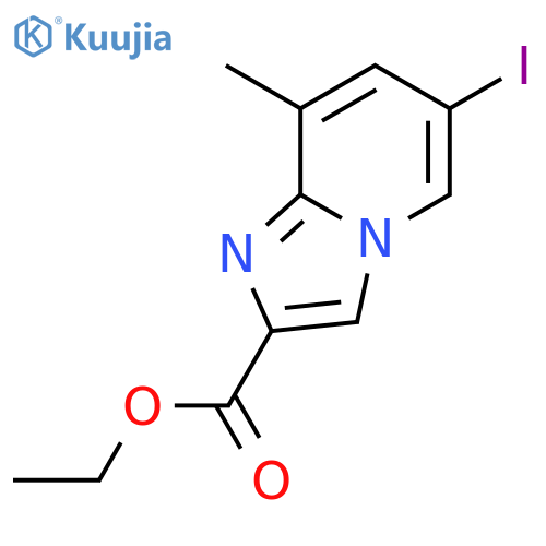 Ethyl 6-iodo-8-methylimidazo1,2-apyridine-2-carboxylate structure