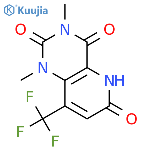 1,3-Dimethyl-8-(trifluoromethyl)-1,5-dihydropyrido3,2-dpyrimidine-2,4,6(3H)-trione structure