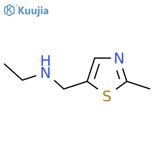 ethyl(2-methyl-1,3-thiazol-5-yl)methylamine structure