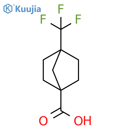 Bicyclo[2.2.1]heptane-1-carboxylic acid, 4-(trifluoromethyl)- structure