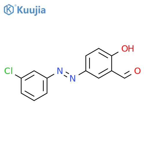 5-[(E)-(3-Chlorophenyl)diazenyl]-2-hydroxybenzaldehyde structure