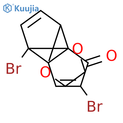 <br>1',4'-dibromospiro[1,3-dioxolane-2,10'-tricyclo[5.2.1.0^{2,6}]decane]-3',8' -dien-5'-one structure