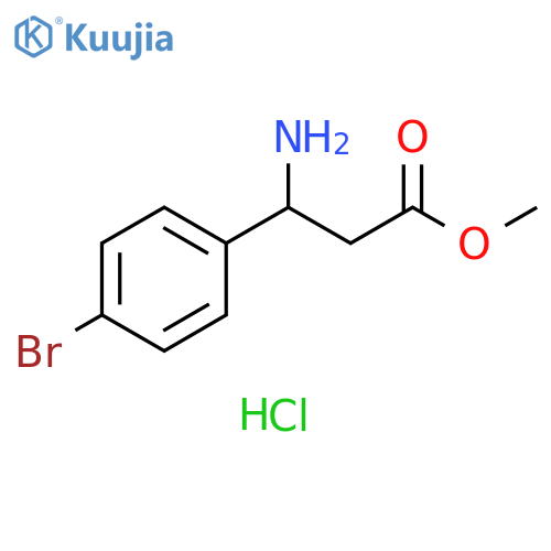 methyl 3-amino-3-(4-bromophenyl)propanoate hydrochloride structure