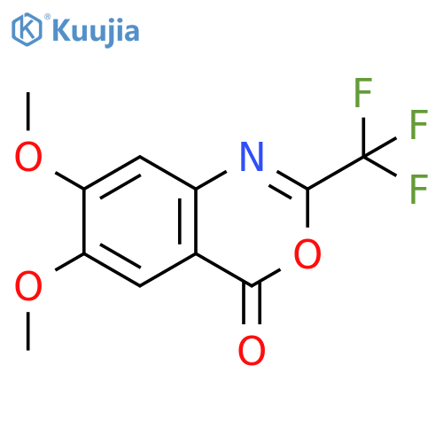 6,7-Dimethoxy-2-(trifluoromethyl)-4H-benzo[d][1,3]oxazin-4-one structure