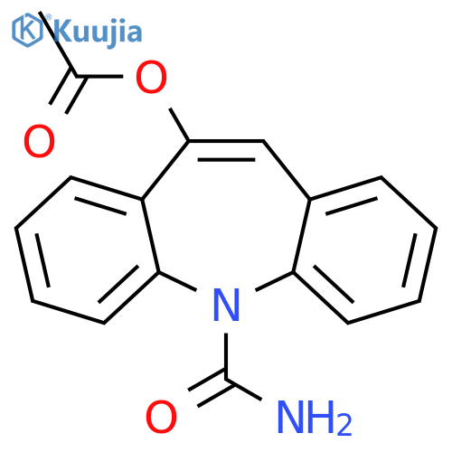 10-Acetoxy-5H-dibenzb,fazepine-5-carboxamide structure