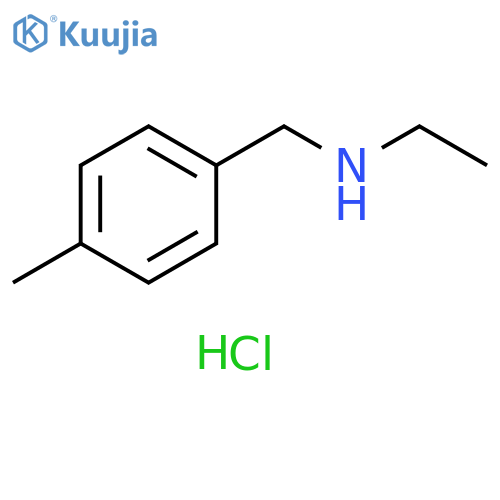 Benzenemethanamine, N-ethyl-4-methyl-, hydrochloride (1:1) structure