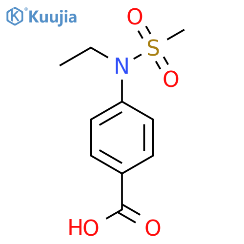 4-Ethyl(methylsulfonyl)aminobenzoic acid structure