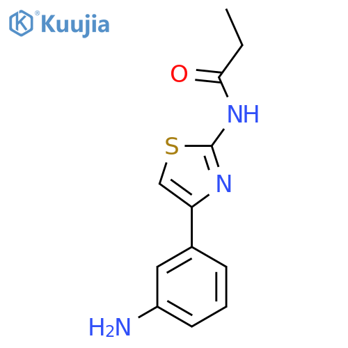 N-4-(3-Aminophenyl)-1,3-thiazol-2-ylpropanamide structure