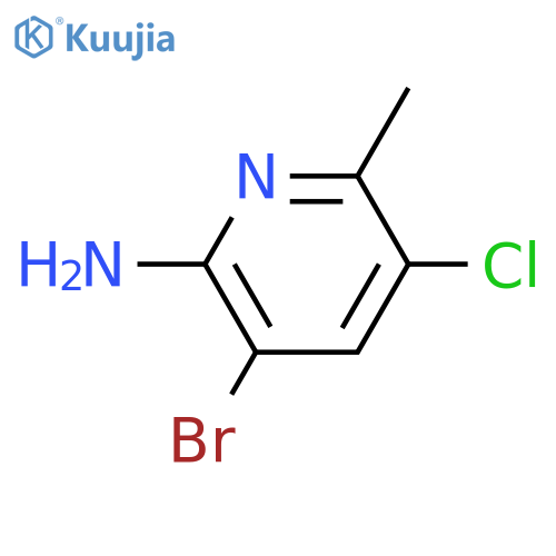 6-Amino-5-bromo-3-chloropicoline structure