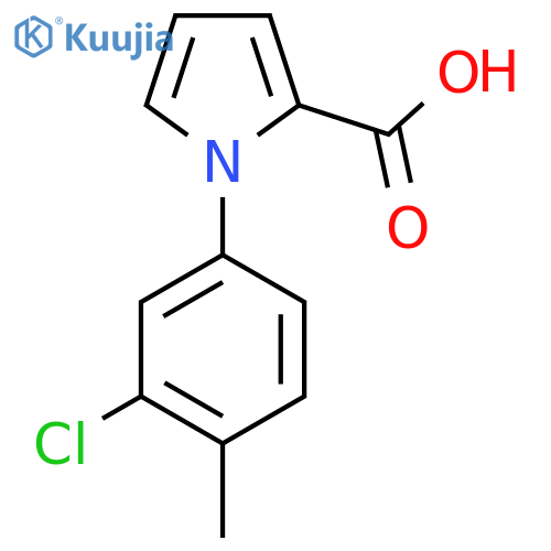 1H-Pyrrole-2-carboxylic acid, 1-(3-chloro-4-methylphenyl)- structure