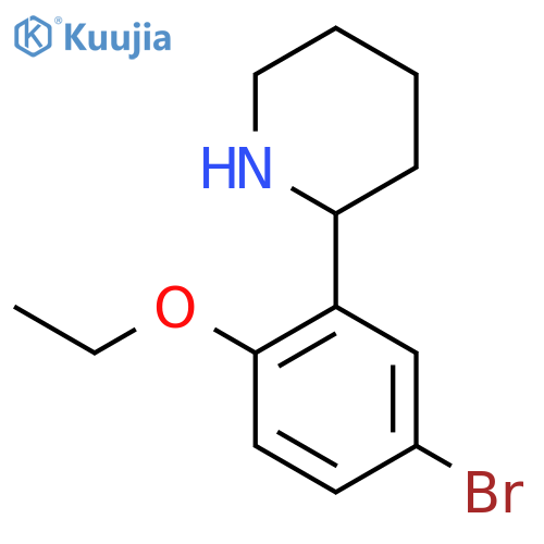 2-(5-Bromo-2-ethoxyphenyl)piperidine structure