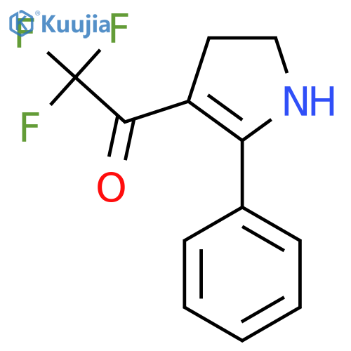 2,2,2-Trifluoro-1-(2-phenyl-4,5-dihydro-1H-pyrrol-3-yl)ethanone structure