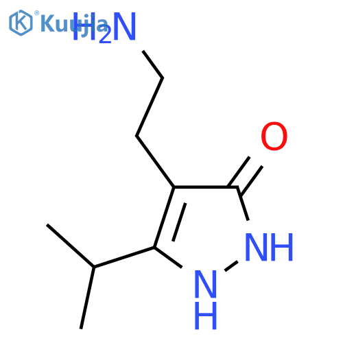 4-(2-Aminoethyl)-5-isopropyl-1,2-dihydro-3H-pyrazol-3-one structure