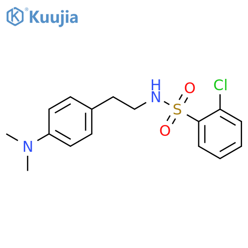 2-chloro-N-{2-4-(dimethylamino)phenylethyl}benzene-1-sulfonamide structure