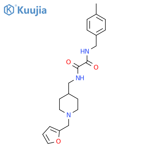 N-({1-(furan-2-yl)methylpiperidin-4-yl}methyl)-N'-(4-methylphenyl)methylethanediamide structure