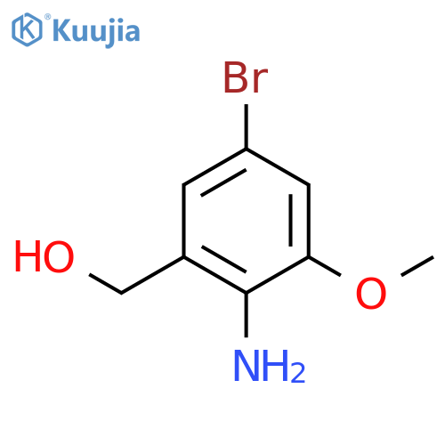 (2-Amino-5-bromo-3-methoxyphenyl)methanol structure