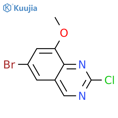 6-Bromo-2-chloro-8-methoxyquinazoline structure