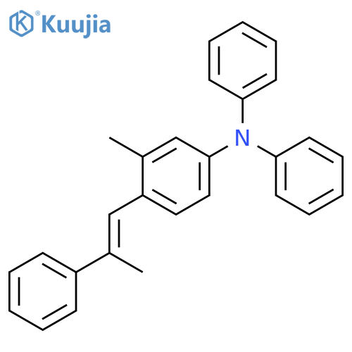 Benzenamine, 3-methyl-N,N-diphenyl-4-(2-phenyl-1-propenyl)- structure