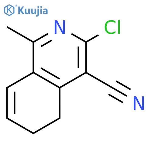 3-Chloro-1-methyl-5,6-dihydroisoquinoline-4-carbonitrile structure