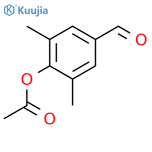 4-Formyl-2,6-dimethylphenyl acetate structure
