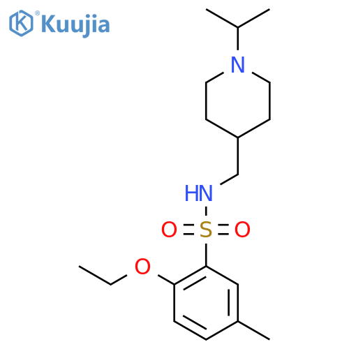 2-ethoxy-5-methyl-N-{1-(propan-2-yl)piperidin-4-ylmethyl}benzene-1-sulfonamide structure