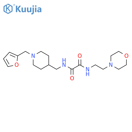 N-({1-(furan-2-yl)methylpiperidin-4-yl}methyl)-N'-2-(morpholin-4-yl)ethylethanediamide structure