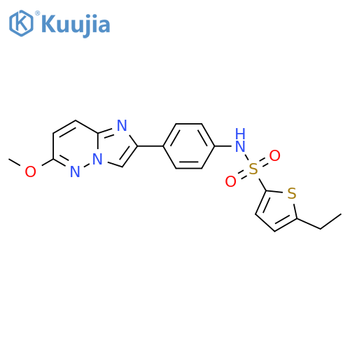 5-ethyl-N-(4-{6-methoxyimidazo1,2-bpyridazin-2-yl}phenyl)thiophene-2-sulfonamide structure