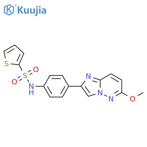 N-(4-{6-methoxyimidazo1,2-bpyridazin-2-yl}phenyl)thiophene-2-sulfonamide structure