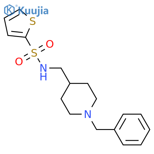 N-(1-benzylpiperidin-4-yl)methylthiophene-2-sulfonamide structure