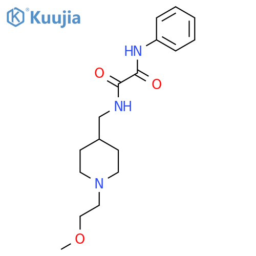 N-{1-(2-methoxyethyl)piperidin-4-ylmethyl}-N'-phenylethanediamide structure