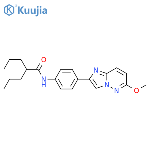 N-(4-{6-methoxyimidazo1,2-bpyridazin-2-yl}phenyl)-2-propylpentanamide structure
