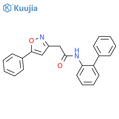 N-{1,1'-biphenyl-2-yl}-2-(5-phenyl-1,2-oxazol-3-yl)acetamide structure
