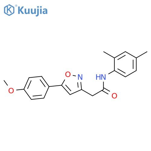 N-(2,4-dimethylphenyl)-2-5-(4-methoxyphenyl)-1,2-oxazol-3-ylacetamide structure