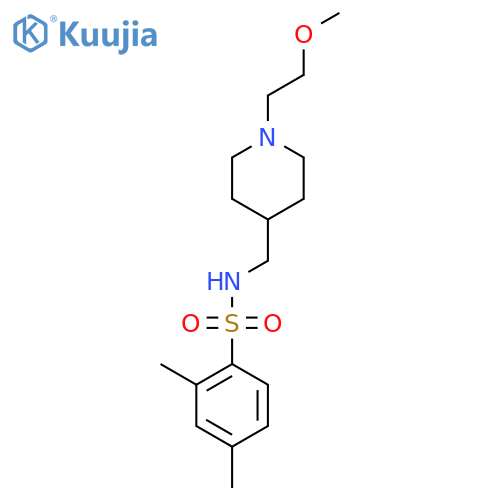 N-{1-(2-methoxyethyl)piperidin-4-ylmethyl}-2,4-dimethylbenzene-1-sulfonamide structure