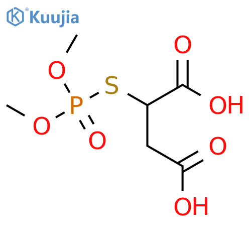 Butanedioic acid, [(dimethoxyphosphinyl)thio]- structure