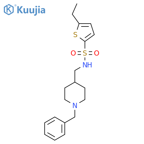 N-(1-benzylpiperidin-4-yl)methyl-5-ethylthiophene-2-sulfonamide structure
