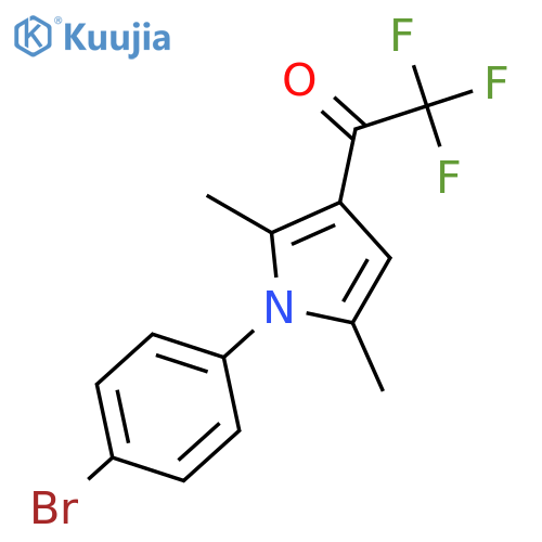 1-1-(4-Bromophenyl)-2,5-dimethyl-1H-pyrrol-3-yl-2,2,2-trifluoroethanone structure