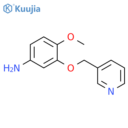 4-methoxy-3-(pyridin-3-ylmethoxy)aniline structure