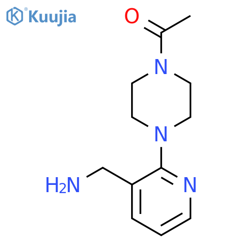 1-[2-(4-Acetylpiperazin-1-yl)pyridin-3-yl]methanamine structure