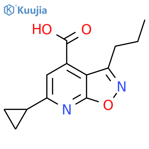 6-Cyclopropyl-3-Propyl-1,2Oxazolo5,4-BPyridine-4-Carboxylic Acid structure