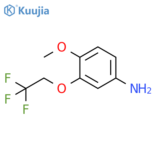 4-methoxy-3-(2,2,2-trifluoroethoxy)aniline structure