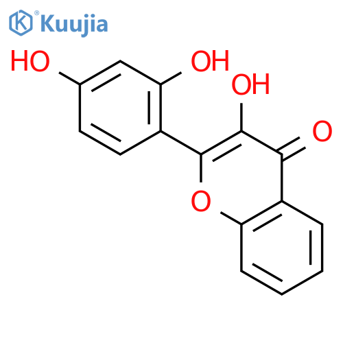 4H-1-Benzopyran-4-one,2-(2,4-dihydroxyphenyl)-3-hydroxy- structure