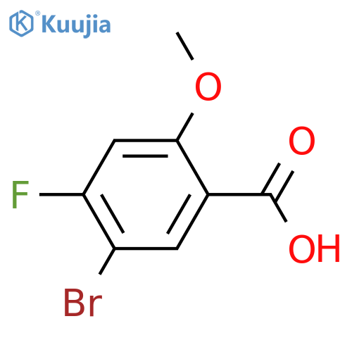 5-Bromo-4-fluoro-2-methoxybenzoic acid structure