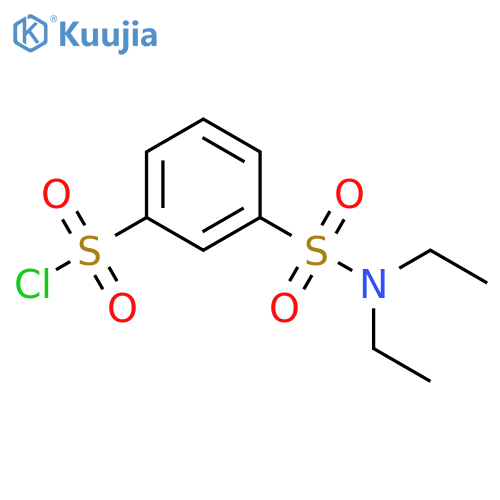 3-(diethylsulfamoyl)benzene-1-sulfonyl chloride structure